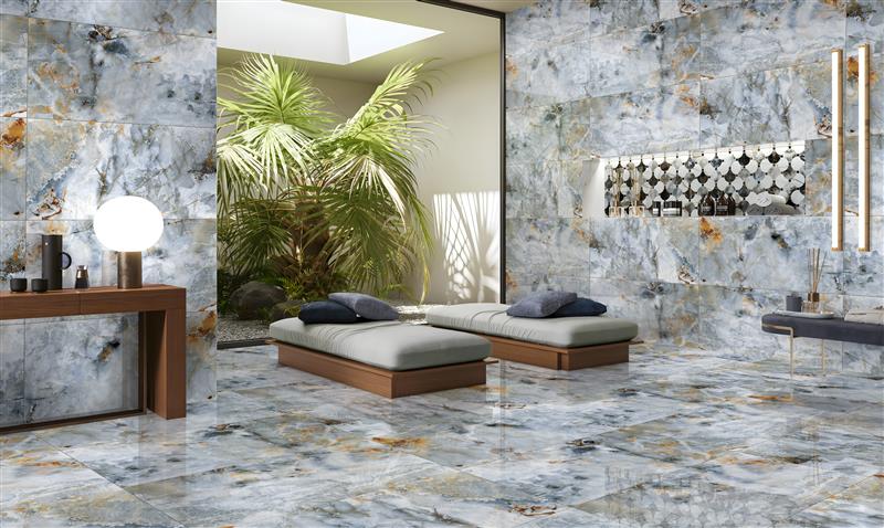 glazed porcelain tiles